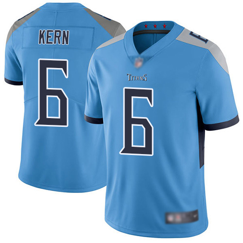 Tennessee Titans Limited Light Blue Men Brett Kern Alternate Jersey NFL Football 6 Vapor Untouchable